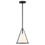 4_Crystorama Fulton 9 1/4" Wide Black Mini Pendant more views
