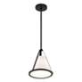 5_Crystorama Fulton 9 1/4" Wide Black Mini Pendant more views