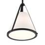 6_Crystorama Fulton 9 1/4" Wide Black Mini Pendant more views