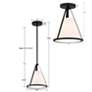 Crystorama Fulton 9 1/4" Wide Black Mini Pendant