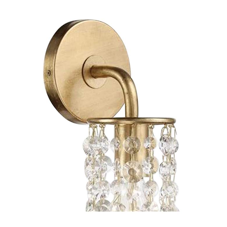 Image 3 Crystorama Gabrielle 19"H Antique Gold Crystal Wall Sconce more views