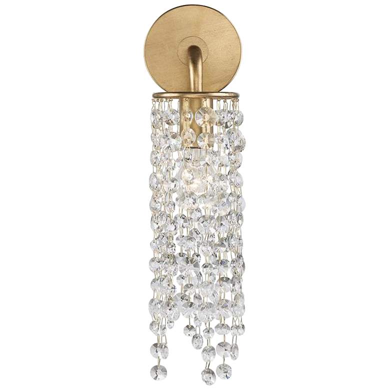 Image 5 Crystorama Gabrielle 19"H Antique Gold Crystal Wall Sconce more views