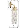7_Crystorama Gabrielle 19"H Antique Gold Crystal Wall Sconce more views