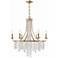 Crystorama Gabrielle 28"W Antique Gold 6-Light Chandelier