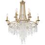 4_Crystorama Gabrielle 30" Wide 12-Light Antique Gold Crystal Chandelier more views