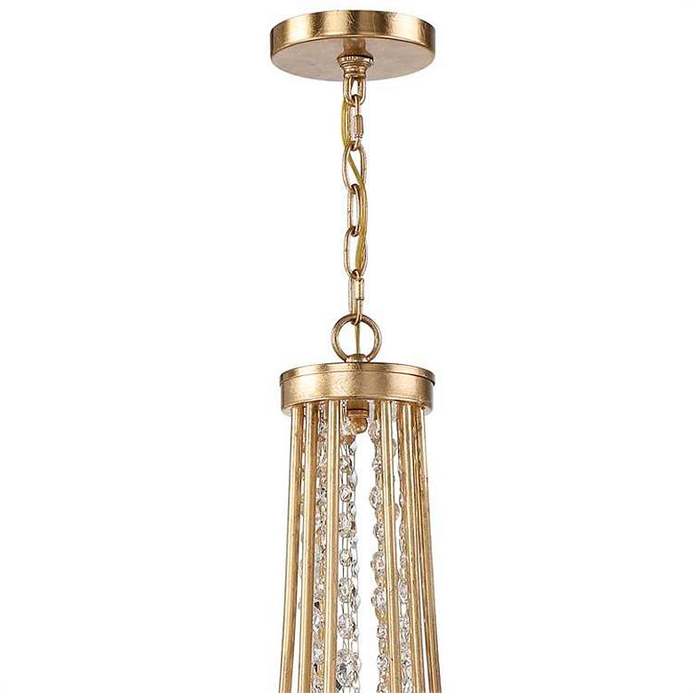 Image 6 Crystorama Gabrielle 30 inch Wide 12-Light Antique Gold Crystal Chandelier more views