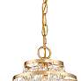 4_Crystorama Gabrielle 7"W Antique Gold Crystal Mini Pendant more views