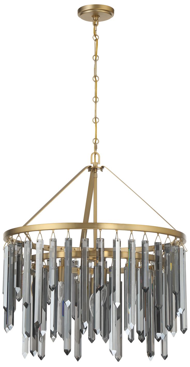 Thumbnail2 of Crystorama Gemma 24'' Modern Gold Chandelier more views