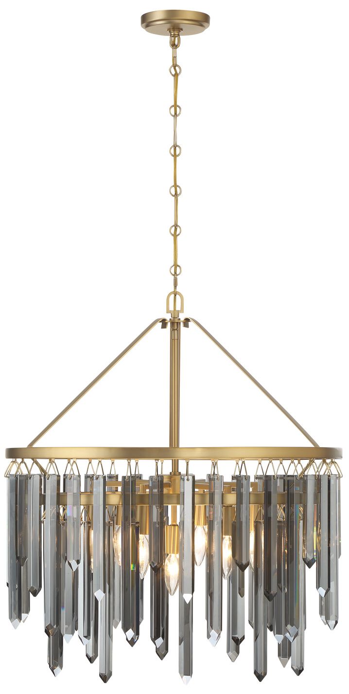 Thumbnail3 of Crystorama Gemma 24'' Modern Gold Chandelier more views