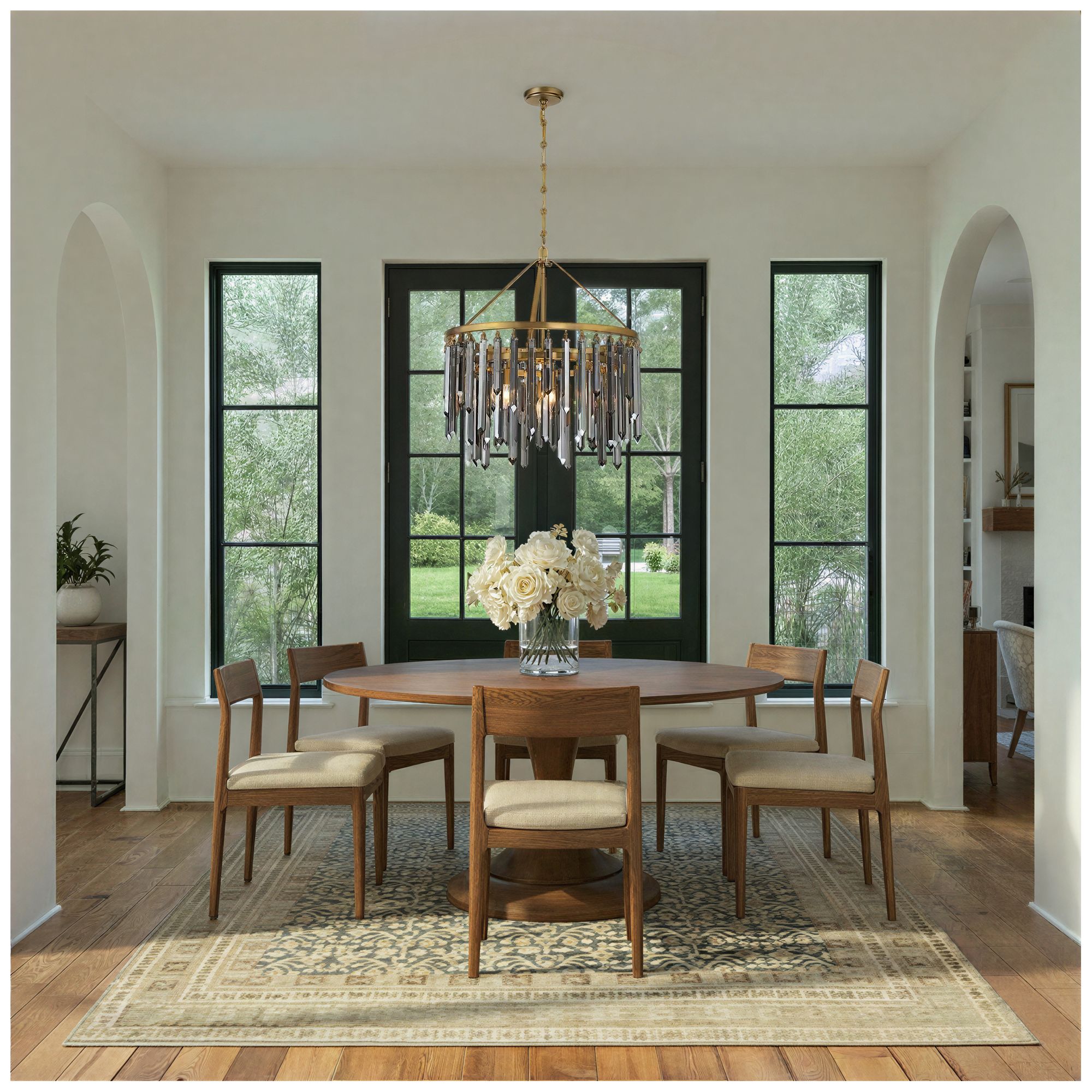 Crystorama Gemma 24'' Modern Gold Chandelier