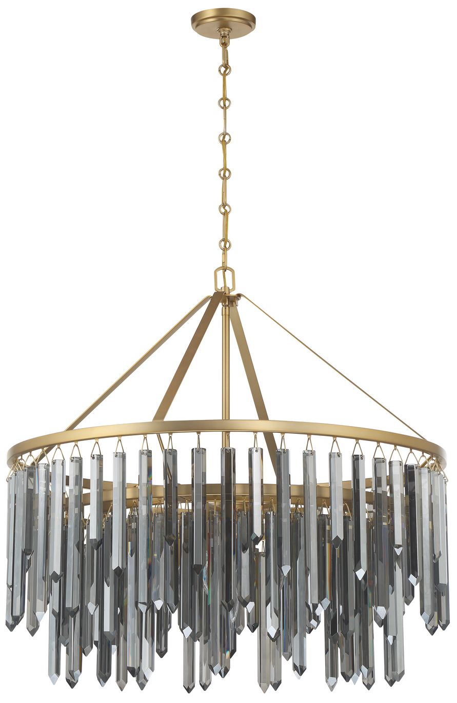 Image 2 Crystorama Gemma 32in.  Modern Gold Chan more views