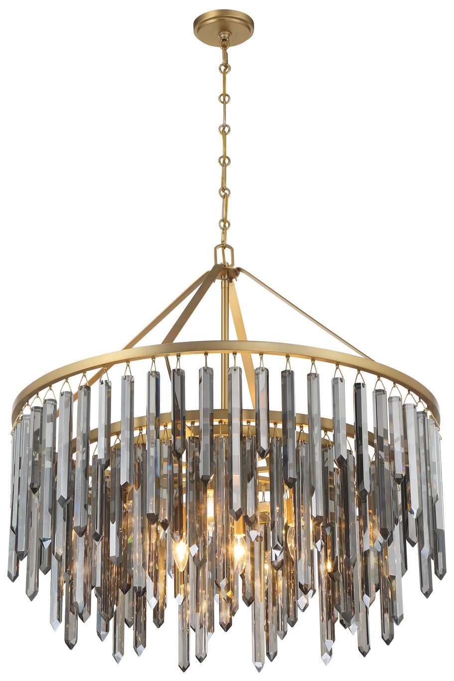 Image 4 Crystorama Gemma 32in.  Modern Gold Chan more views