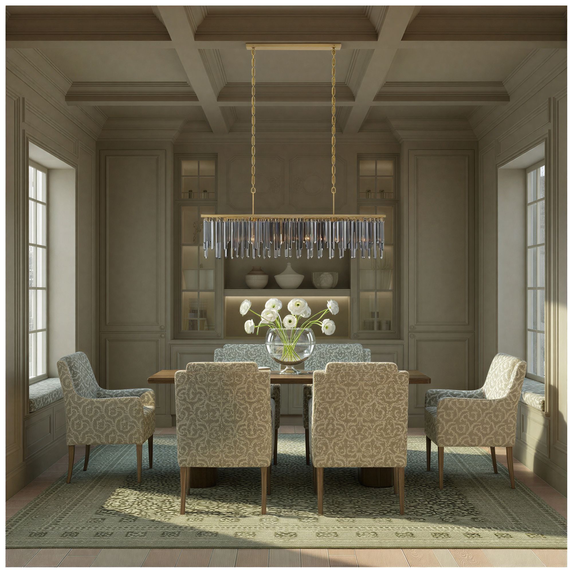 Image 6 Crystorama Gemma 52in.  Modern Gold Line more views