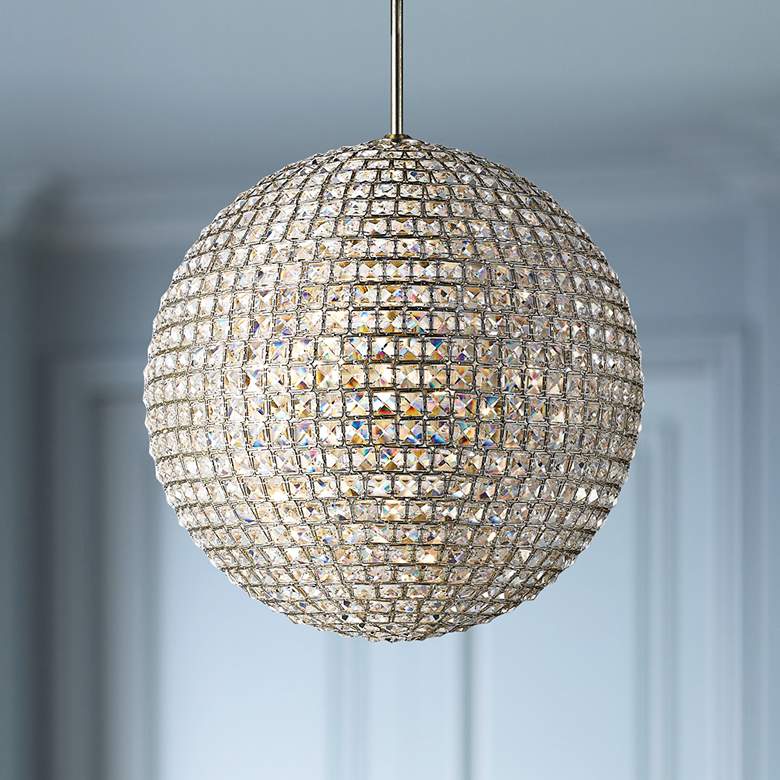 Image 1 Crystorama Genesis 20"W Distressed Twilight Pendant Light