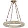 Crystorama Genesis 30"W Distressed Twilight Pendant Light