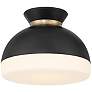 2_Crystorama Gidget 10 1/4" Wide Matte Black Ceiling Light