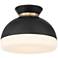 Crystorama Gidget 10 1/4" Wide Matte Black Ceiling Light
