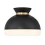 4_Crystorama Gidget 10 1/4" Wide Matte Black Ceiling Light more views