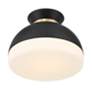 5_Crystorama Gidget 10 1/4" Wide Matte Black Ceiling Light more views