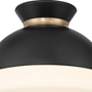 6_Crystorama Gidget 10 1/4" Wide Matte Black Ceiling Light more views