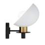 2_Crystorama Gigi 10 1/2" High Matte Black and Aged Brass Wall Sconce more views