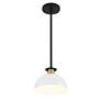 Crystorama Gigi 10" Wide Matte Black Mini Pendant