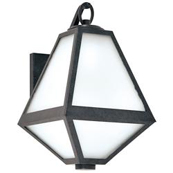 Crystorama Glacier 13"H Black Charcoal Outdoor Wall Light