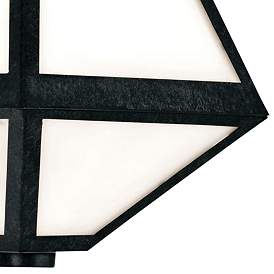 Image2 of Crystorama Glacier 13"H Black Charcoal Outdoor Wall Light more views