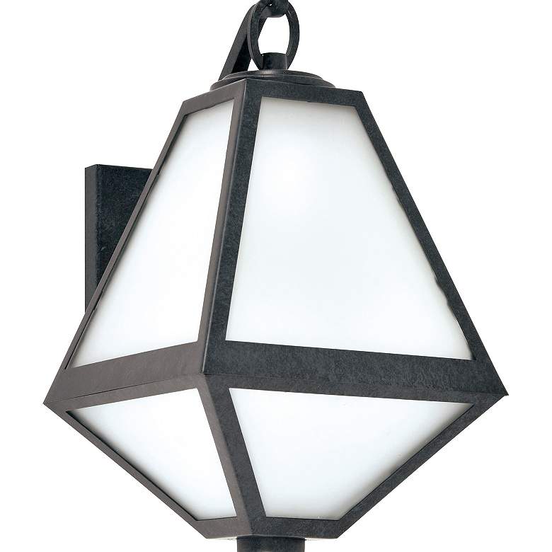Image 3 Crystorama Glacier 13"H Black Charcoal Outdoor Wall Light more views