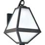 3_Crystorama Glacier 13"H Black Charcoal Outdoor Wall Light more views