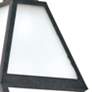4_Crystorama Glacier 13"H Black Charcoal Outdoor Wall Light more views