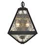 2_Crystorama Glacier 16 3/4"H Black 2-Light Outdoor Wall Light more views
