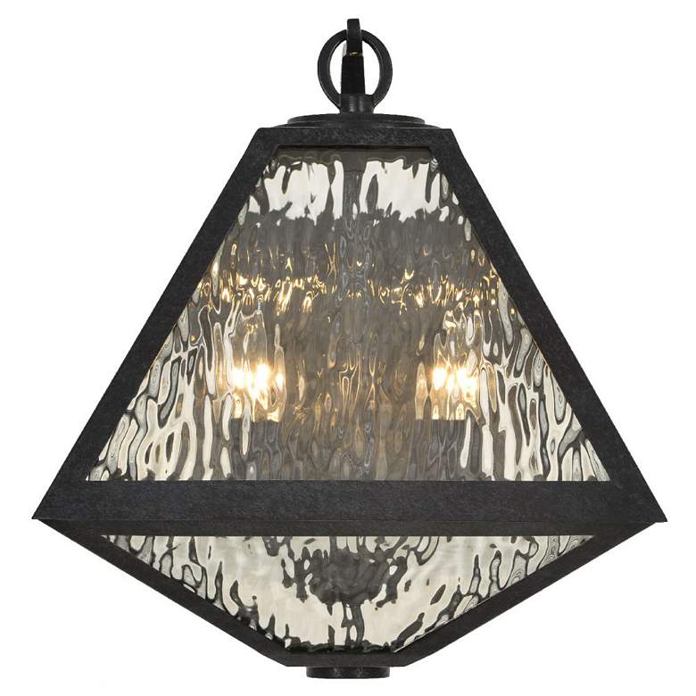 Image 5 Crystorama Glacier 16 3/4"H Black 2-Light Outdoor Wall Light more views