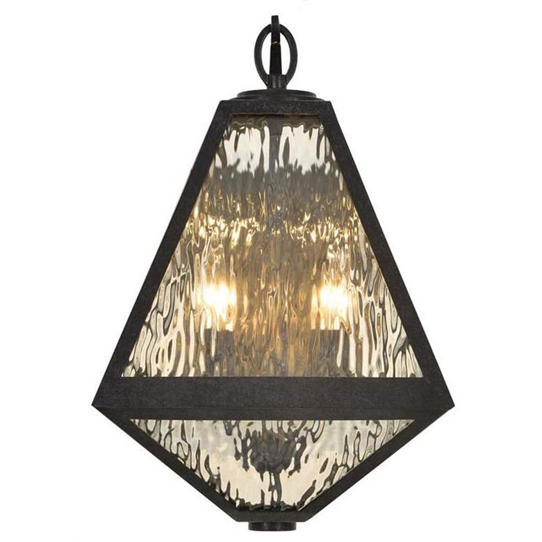 Image 7 Crystorama Glacier 16 3/4"H Black 2-Light Outdoor Wall Light more views