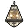 7_Crystorama Glacier 16 3/4"H Black 2-Light Outdoor Wall Light more views
