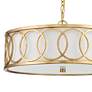 6_Crystorama Graham 18" Wide Antique Gold 6-Light Chandelier more views