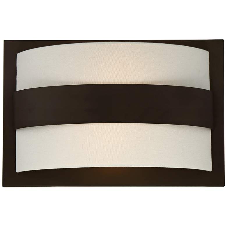 Image 1 Crystorama Grayson 10"H 2-Light Dark Bronze Wall Sconce