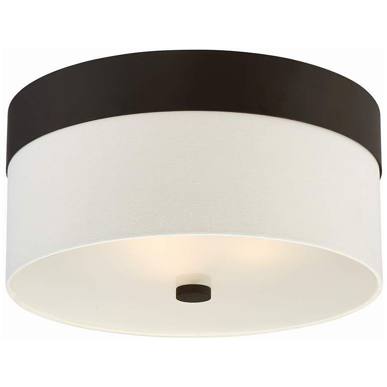 Image 2 Crystorama Grayson 16 inch Wide Dark Bronze Ceiling Light