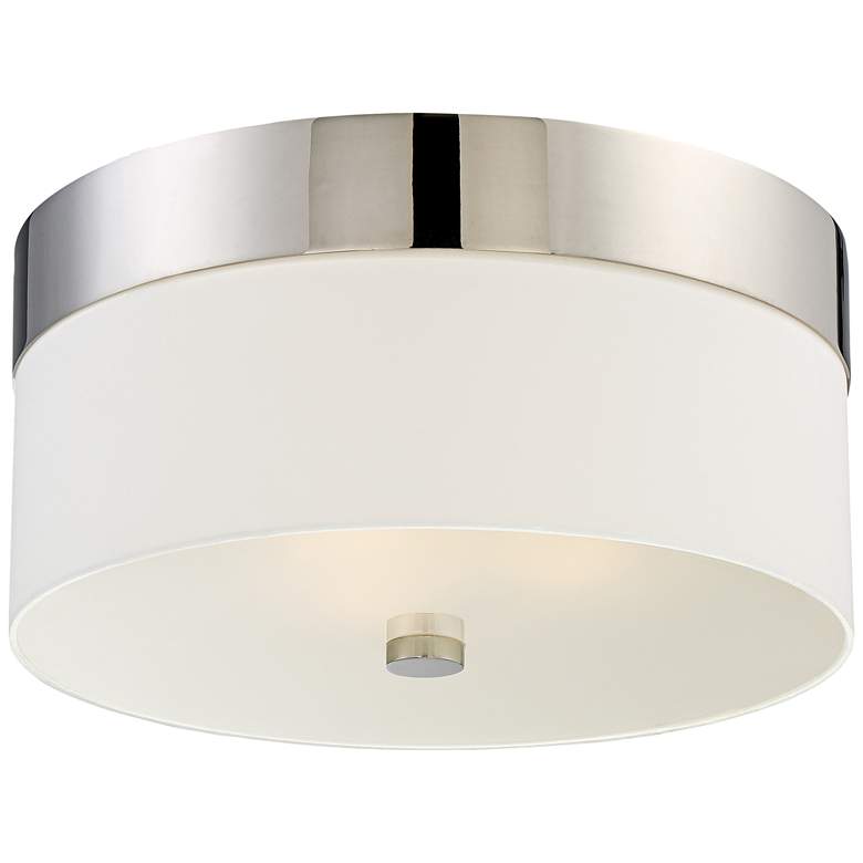 Image 1 Crystorama Grayson 16 inch Wide Polished Nickel Ceiling Light