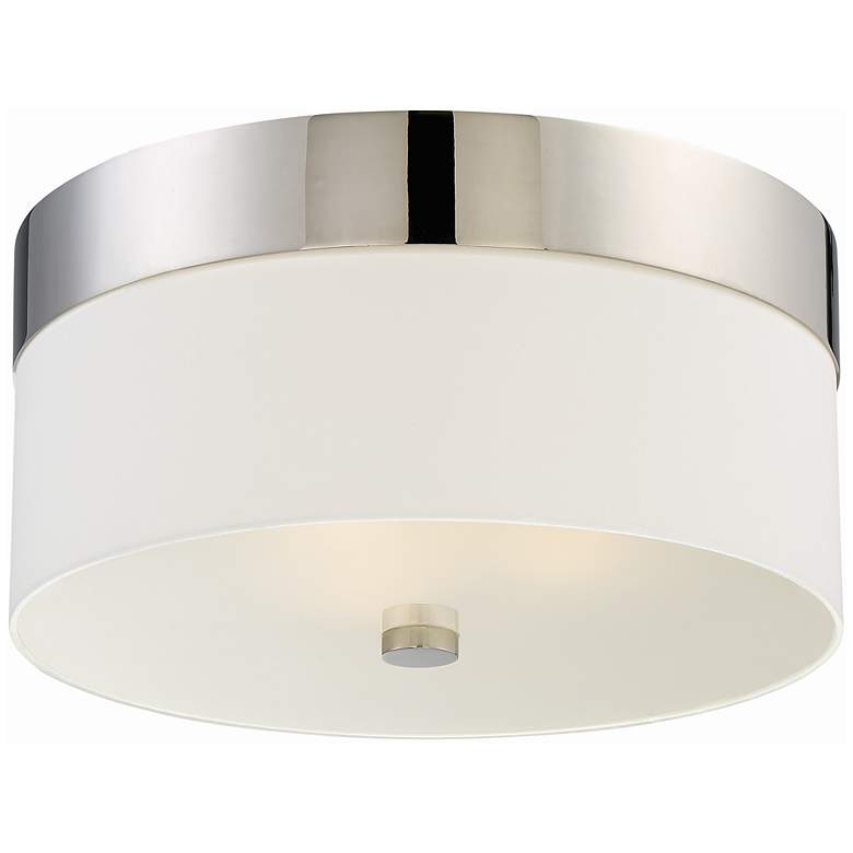 Image 1 Crystorama Grayson 16" Wide Polished Nickel Ceiling Light