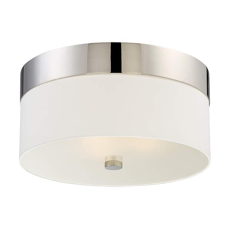 Image 2 Crystorama Grayson 16" Wide Polished Nickel Ceiling Light more views