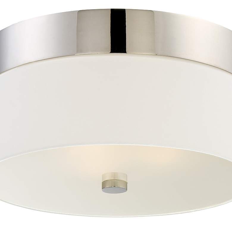 Image 3 Crystorama Grayson 16" Wide Polished Nickel Ceiling Light more views