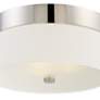 3_Crystorama Grayson 16" Wide Polished Nickel Ceiling Light more views