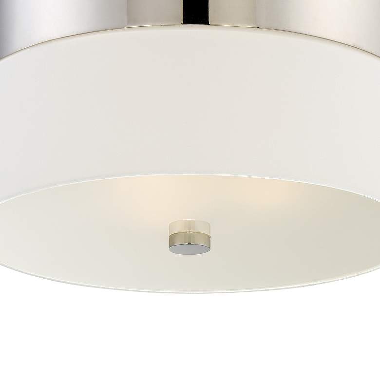 Image 4 Crystorama Grayson 16" Wide Polished Nickel Ceiling Light more views