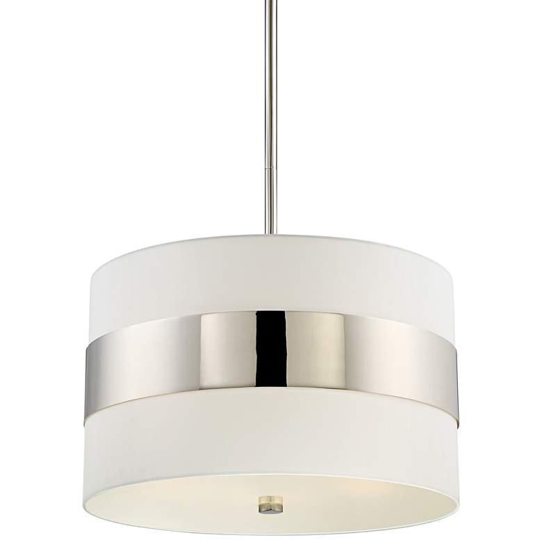 Image 2 Crystorama Grayson 23" Wide Polished Nickel Pendant Light