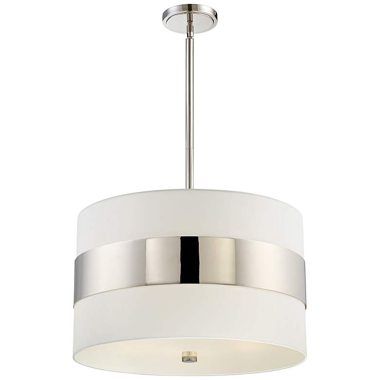 Image 3 Crystorama Grayson 23" Wide Polished Nickel Pendant Light more views