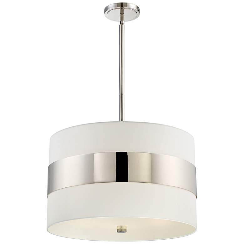 Image 3 Crystorama Grayson 23 inch Wide Polished Nickel Pendant Light more views