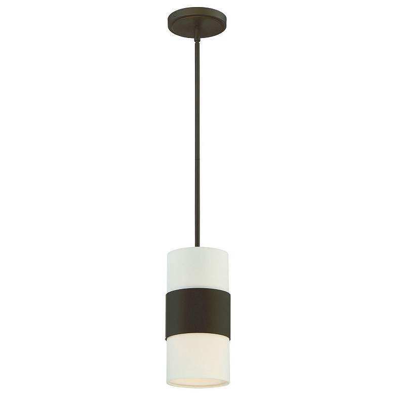 Image 2 Crystorama Grayson 6" Wide Dark Bronze Mini Pendant