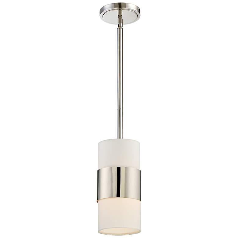Crystorama Grayson 6&quot; Wide Polished Nickel Mini Pendant more views