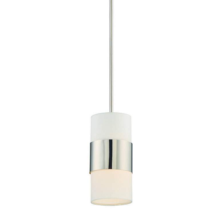 Image 2 Crystorama Grayson 6" Wide Polished Nickel Mini Pendant more views